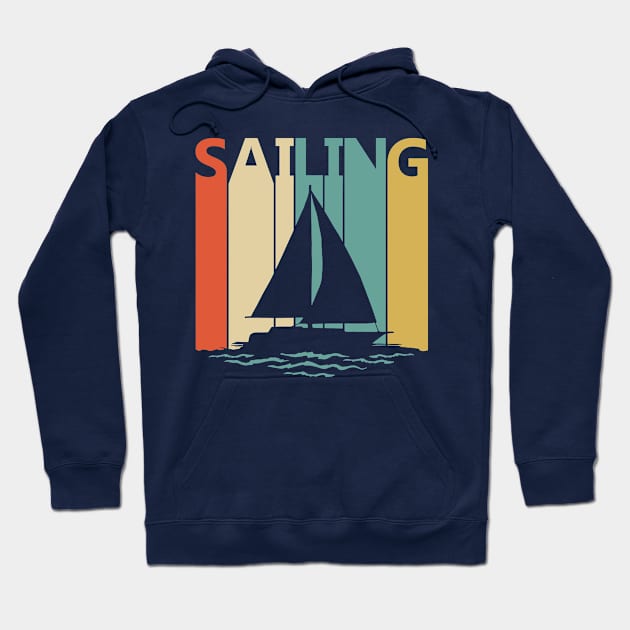 Vintage Retro Sailing Sailor Gift Hoodie by GWENT